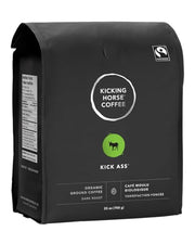 Kicking Horse Coffee, Kick Ass, Dark Roast, Beans, 708 Grams