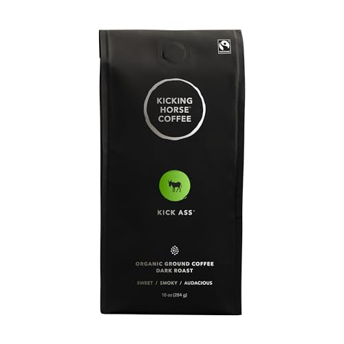 Kicking Horse Coffee, Kick Ass, Dark Roast, Beans, 284 Grams