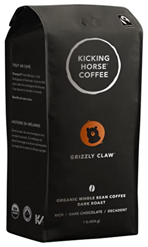 Kicking Horse Coffee, Grizzly Claw, Dark Roast, Beans, 454 Grams