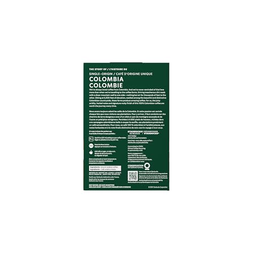 Starbucks, Colombia, Medium Roast, K-Cup Pods, 24 Count