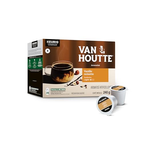 Van Houtte, Vanilla Hazelnut, Light Roast, K-Cup Pods, 24 Count