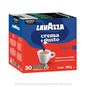 Lavazza, Crema e Gusto, Medium Roast, K-Cup Pods, 30 Count