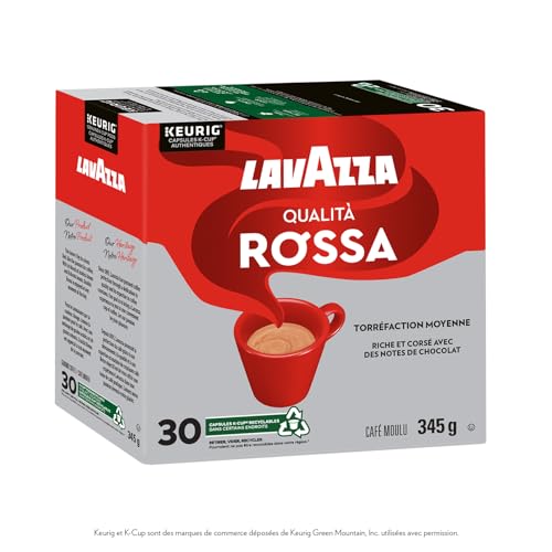 Lavazza, Qualità Rossa, Medium Roast, K-Cup Pods, 30 Count