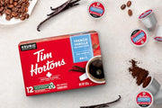 Tim Hortons, French Vanilla, Medium Roast, Coffee, 12 Count