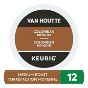 Van Houtte, Colombian Medium, Medium Roast, K-Cup Pods, 12 Count