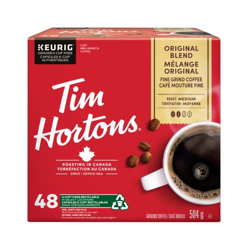 Tim Hortons, Original Blend, Medium Roast, Coffee, 48 Count