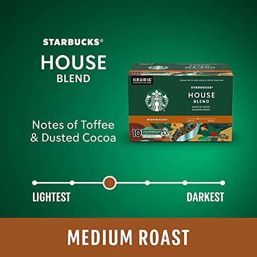 Starbucks, House Blend, Medium Roast, K-Cup Pods, 60 Count