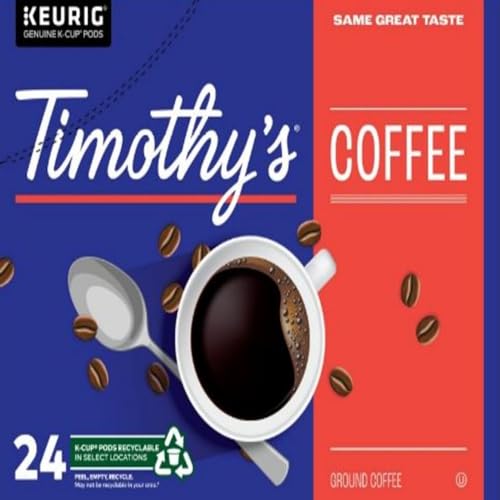 TIMOTHY'S, Cinnamon Pastry, Medium Roast, Coffee, 24 Count