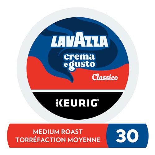 Lavazza, Crema e Gusto, Medium Roast, K-Cup Pods, 30 Count