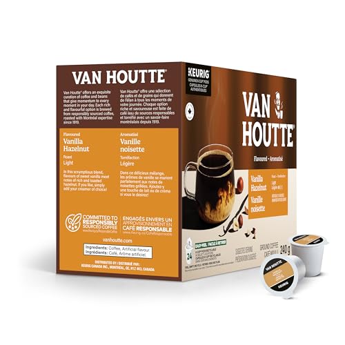Van Houtte, Vanilla Hazelnut, Light Roast, K-Cup Pods, 24 Count