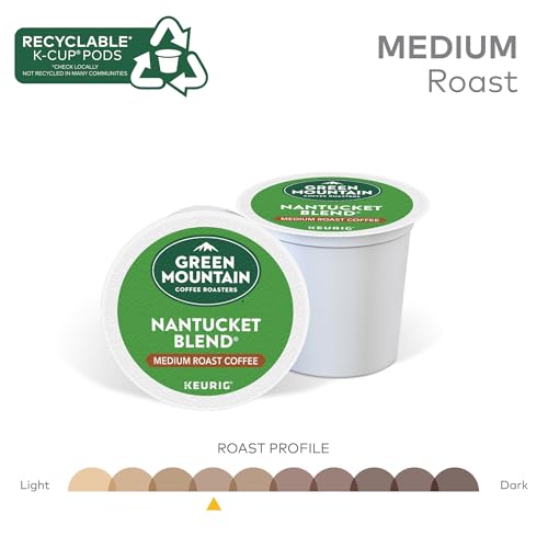 Green Mountain Coffee Roasters, Nantucket Blend, Medium Roast, K-Cup Pods, 72.0 Count