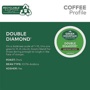 Green Mountain Coffee Roasters, Double Diamond, Dark Roast, Beans, 72.0 Count