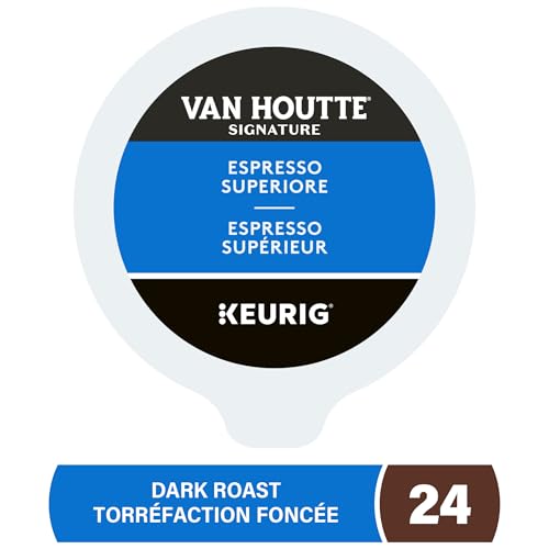 Van Houtte, Espresso Superiore, Dark Roast, K-Cup Pods, 24 Count