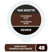 Van Houtte, Colombian Dark, Dark Roast, K-Cup Pods, 48 Count