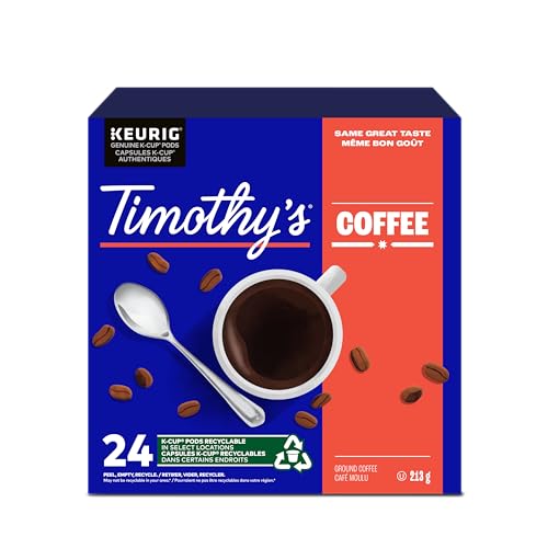 TIMOTHY'S, Rainforest Espresso, Light Roast, Coffee, 24 Count
