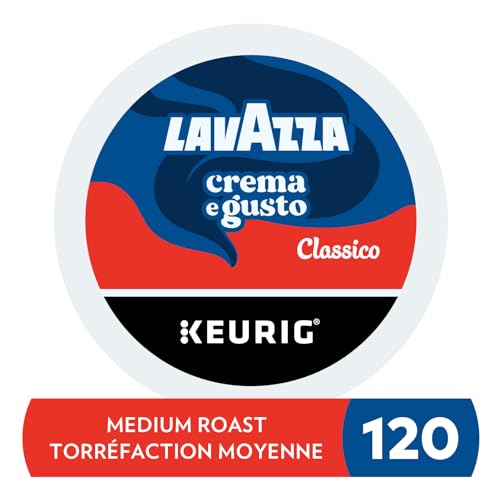 Lavazza, Crema e Gusto, Medium Roast, K-Cup Pods, 120 Count