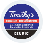 TIMOTHY'S, Colombian, Light Roast, K-Cup Pods, 24 Count