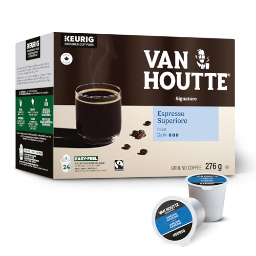 Van Houtte, Espresso Superiore, Dark Roast, K-Cup Pods, 24 Count