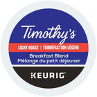 TIMOTHY'S, Breakfast Blend, Light Roast, K-Cup Pods, 24 Count