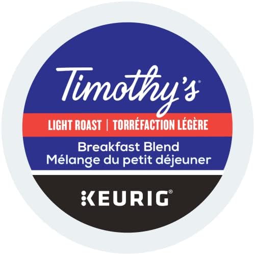 TIMOTHY'S, Breakfast Blend, Light Roast, K-Cup Pods, 24 Count