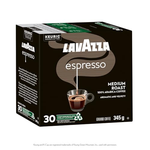 Lavazza, Espresso, Medium Roast, K-Cup Pods, 30 Count