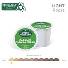 Green Mountain Coffee Roasters, Caramel Vanilla Cream, Light Roast, K-Cup Pods, 72.0 Count