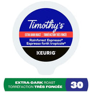 TIMOTHY'S, Dark Chocolate, Dark Roast, K-Cup Pods, 30 Count