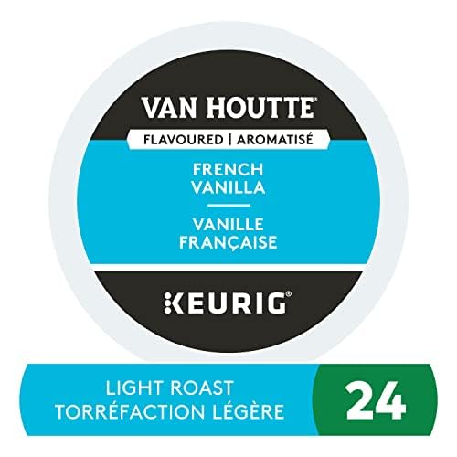 Van Houtte, French Vanilla, Light Roast, K-Cup Pods, 24 Count