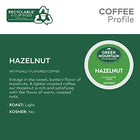 Green Mountain Coffee Roasters, Hazelnut, Light Roast, K-Cup Pods, 24.0 Count