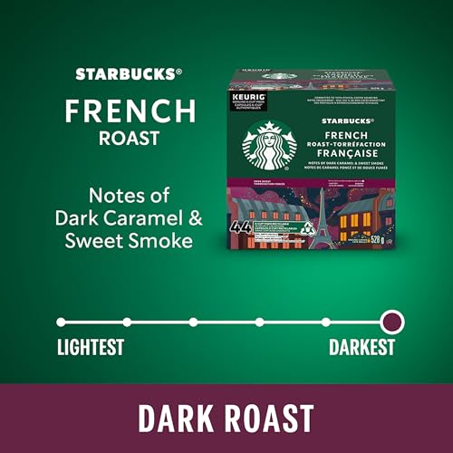 Starbucks, French Roast, Dark Roast, K-Cup Pods, 44 Count