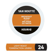 Van Houtte, Breakfast Blend, Light Roast, K-Cup Pods, 24 Count