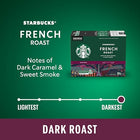 Starbucks, French Roast, Dark Roast, K-Cup Pods, 24 Count