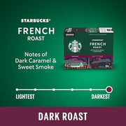 Starbucks, French Roast, Dark Roast, K-Cup Pods, 24 Count