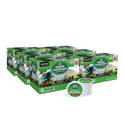 Green Mountain Coffee Roasters, Sumatra Reserve, Dark Roast, K-Cup Pods, 72.0 Count