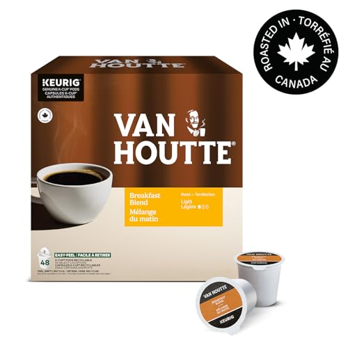 Van Houtte, Breakfast Blend, Light Roast, K-Cup Pods, 48 Count