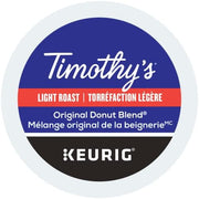 TIMOTHY'S, Original Donut Blend, Light Roast, K-Cup Pods, 48 Count