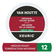 Van Houtte, House Blend Decaf, Medium Roast, K-Cup Pods, 12 Count