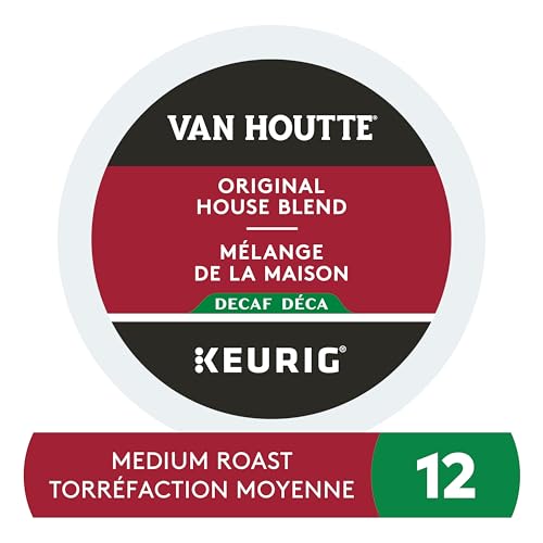Van Houtte, House Blend Decaf, Medium Roast, K-Cup Pods, 12 Count