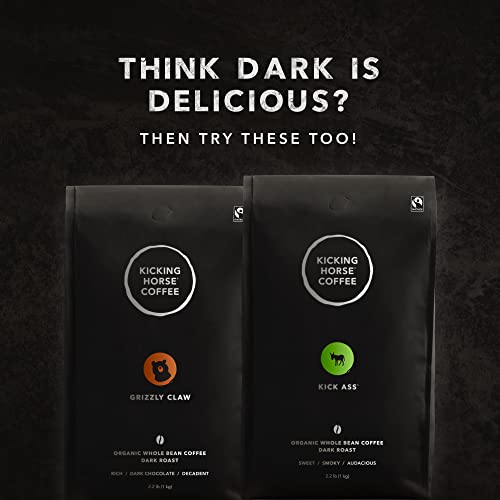 Kicking Horse Coffee, 454 Horse Power, Dark Roast, Whole Beans, 1000 Grams