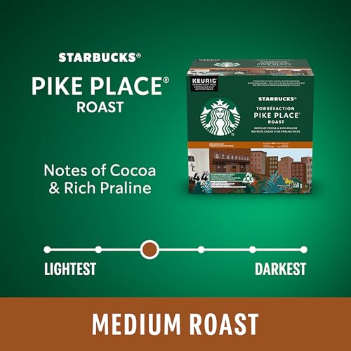 Starbucks, Pike Place, Medium Roast, K-Cup Pods, 44 Count