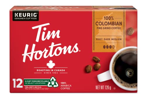 Tim Hortons, Colombian, Medium Roast, Coffee, 72 Count