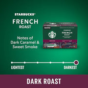 Starbucks, French Roast, Dark Roast, K-Cup Pods, 10 Count