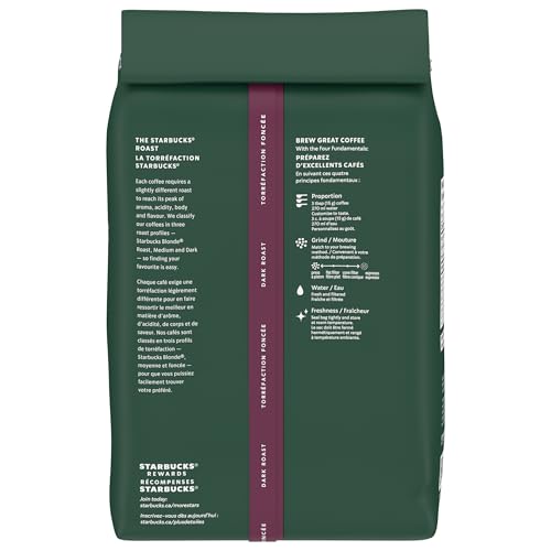 Starbucks, Dark Chocolate, Dark Roast, Whole Beans, 907 Grams