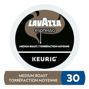 Lavazza, Espresso, Medium Roast, K-Cup Pods, 30 Count