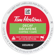 Tim Hortons, Decaf, Medium Roast, Coffee, 12 Count