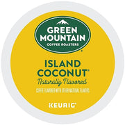 Green Mountain Coffee Roasters, Island Coconut, Light Roast, K-Cup Pods, 72.0 Count