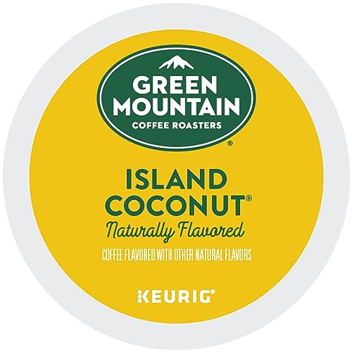 Green Mountain Coffee Roasters, Island Coconut, Light Roast, K-Cup Pods, 72.0 Count