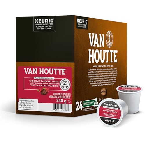 Van Houtte, Chocolate Raspberry Truffle, Light Roast, K-Cup Pods, 24 Count
