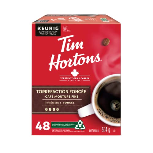 Tim Hortons, Dark Roast, Dark Roast, Coffee, 48 Count