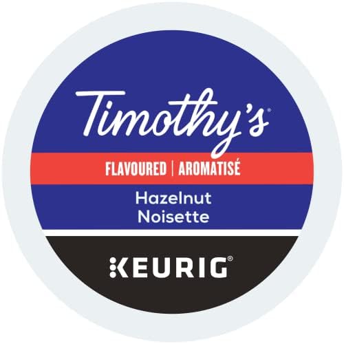 TIMOTHY'S, Hazelnut, Medium Roast, K-Cup Pods, 24 Count